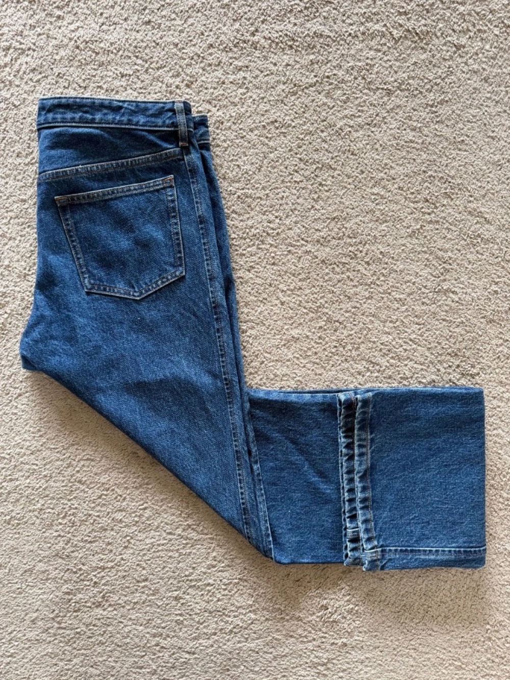 Luxe A.P.C. Ayrton Men's Jeans Stonewashed Indigo Straight Loose Denim Size 33